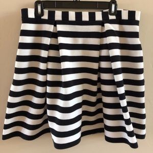 Boden Maggie Ottoman Black & White Skirt